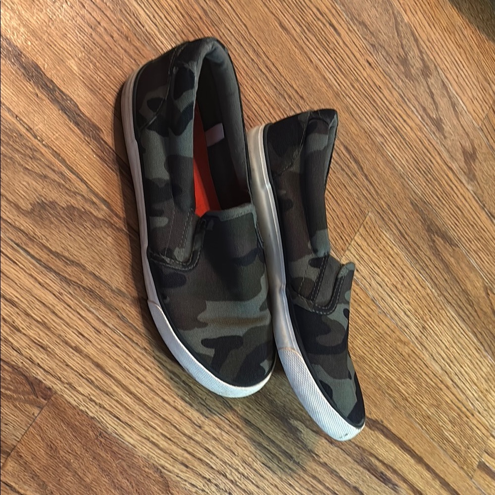 Target Green and Black Slip-On Sneakers